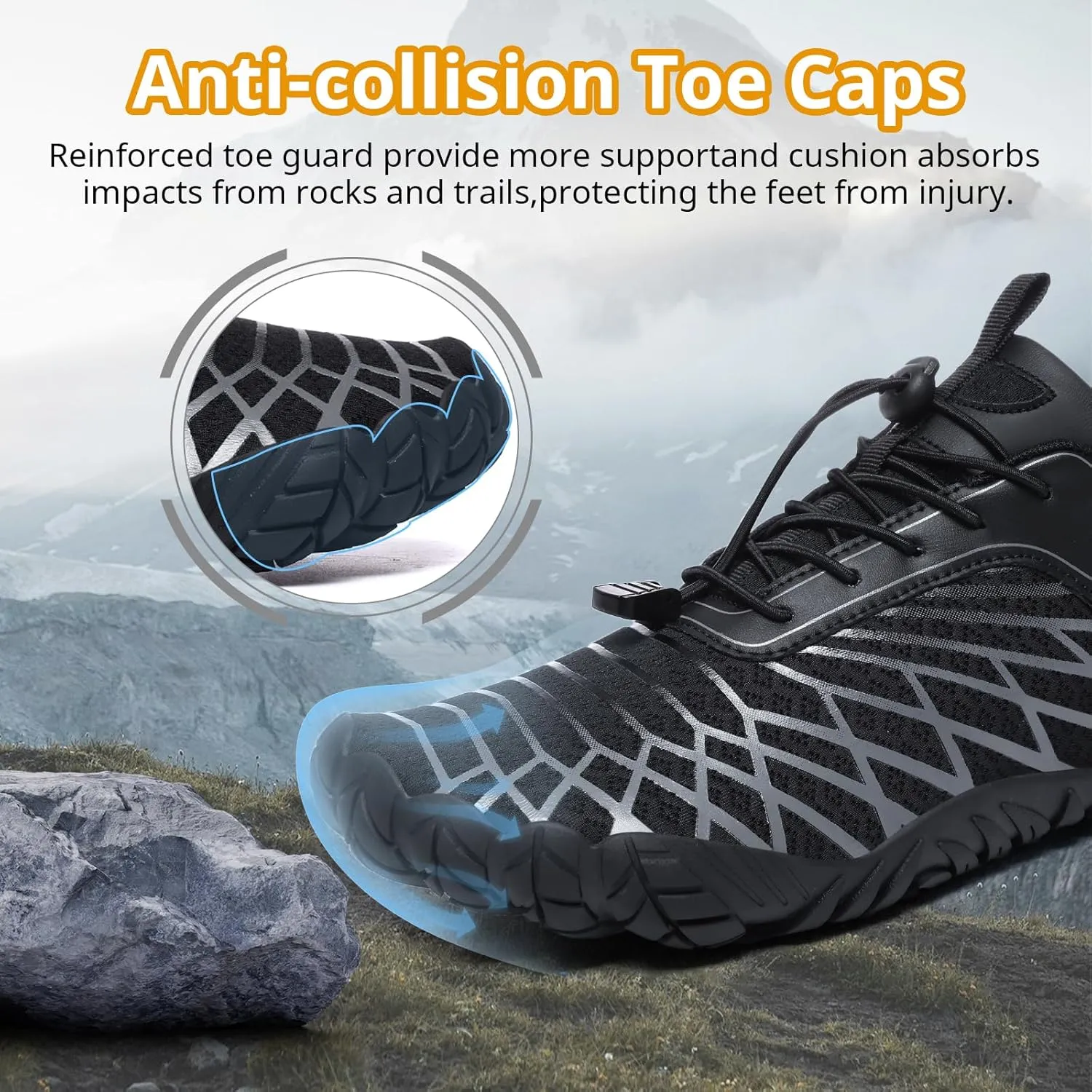 Barefoot Shoes Women Men Wide Toe Box Minimalist Cross Training Shoes Hike Footwear Trail Running Hiking Comfortable Walking