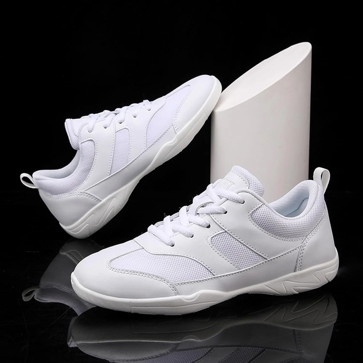 CERYTHRINA Youth Girls Cheer Shoes Women Cheerleading Dance Shoes Athletic Training Tennis Walking Competition Sneakers