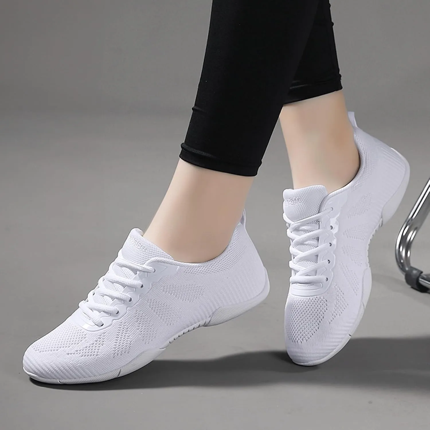 CERYTHRINA Youth Girls Cheer Shoes Women Cheerleading Dance Shoes Athletic Training Tennis Walking Competition Sneakers