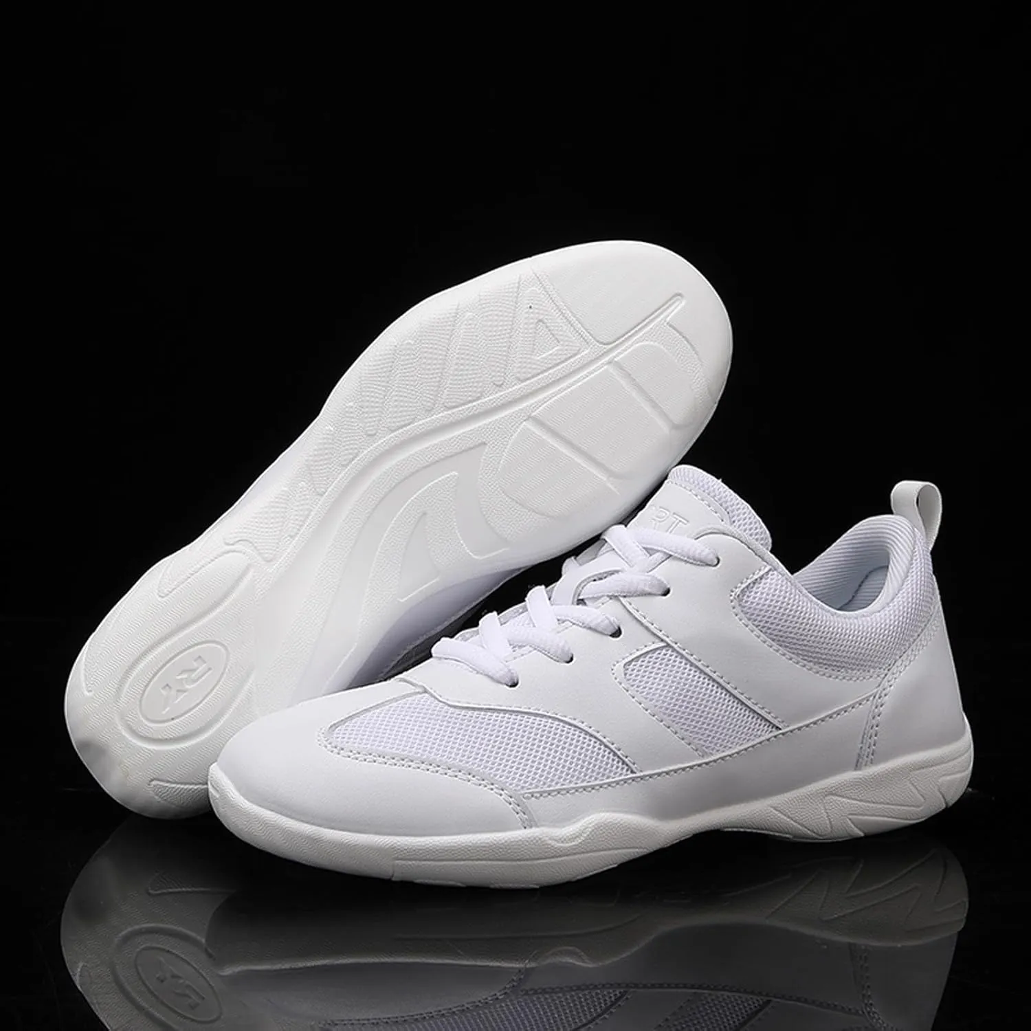 CERYTHRINA Youth Girls Cheer Shoes Women Cheerleading Dance Shoes Athletic Training Tennis Walking Competition Sneakers