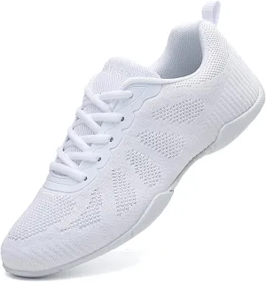 CERYTHRINA Youth Girls Cheer Shoes Women Cheerleading Dance Shoes Athletic Training Tennis Walking Competition Sneakers