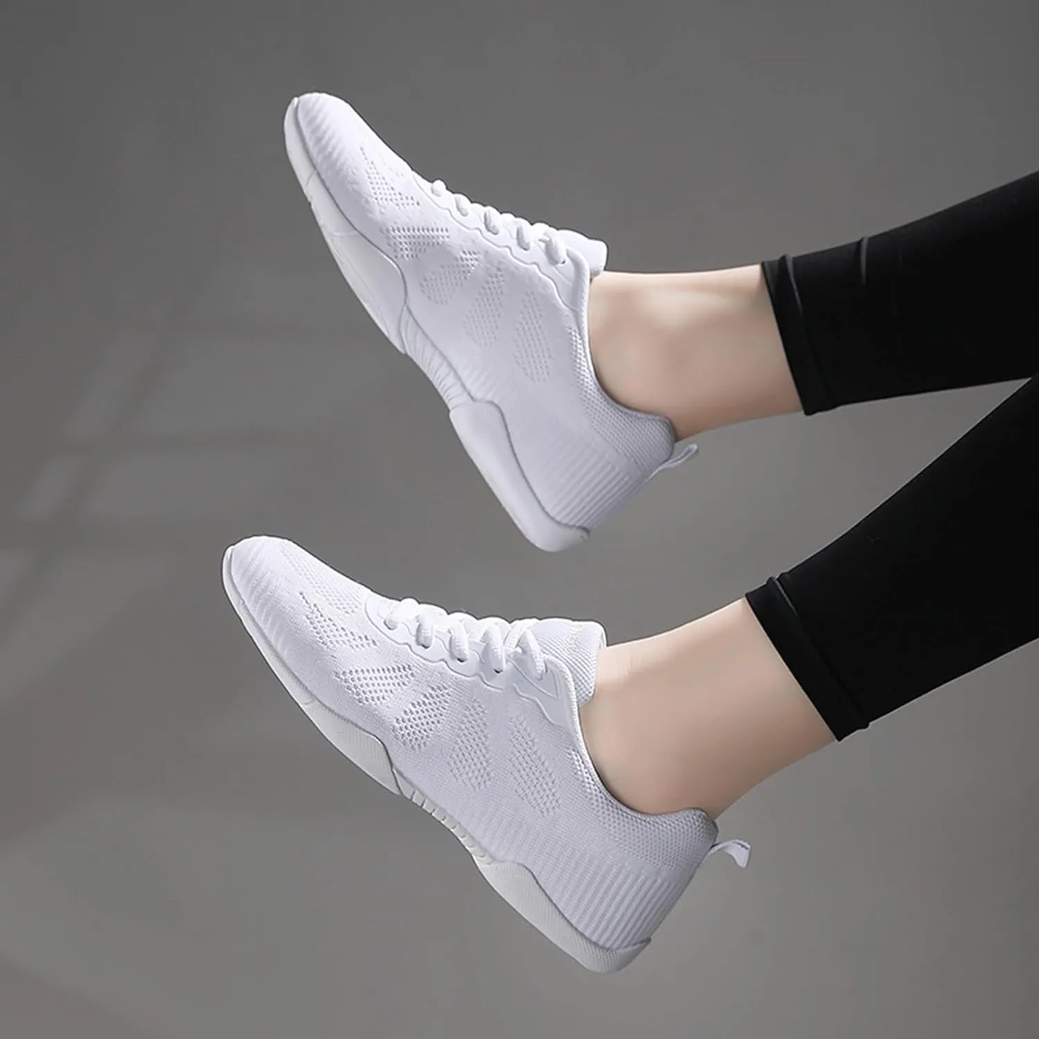 CERYTHRINA Youth Girls Cheer Shoes Women Cheerleading Dance Shoes Athletic Training Tennis Walking Competition Sneakers