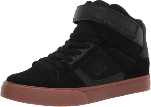 DC boys Pure High-top Ev Skate Shoe, Black/Gum, 12 Little Kid US