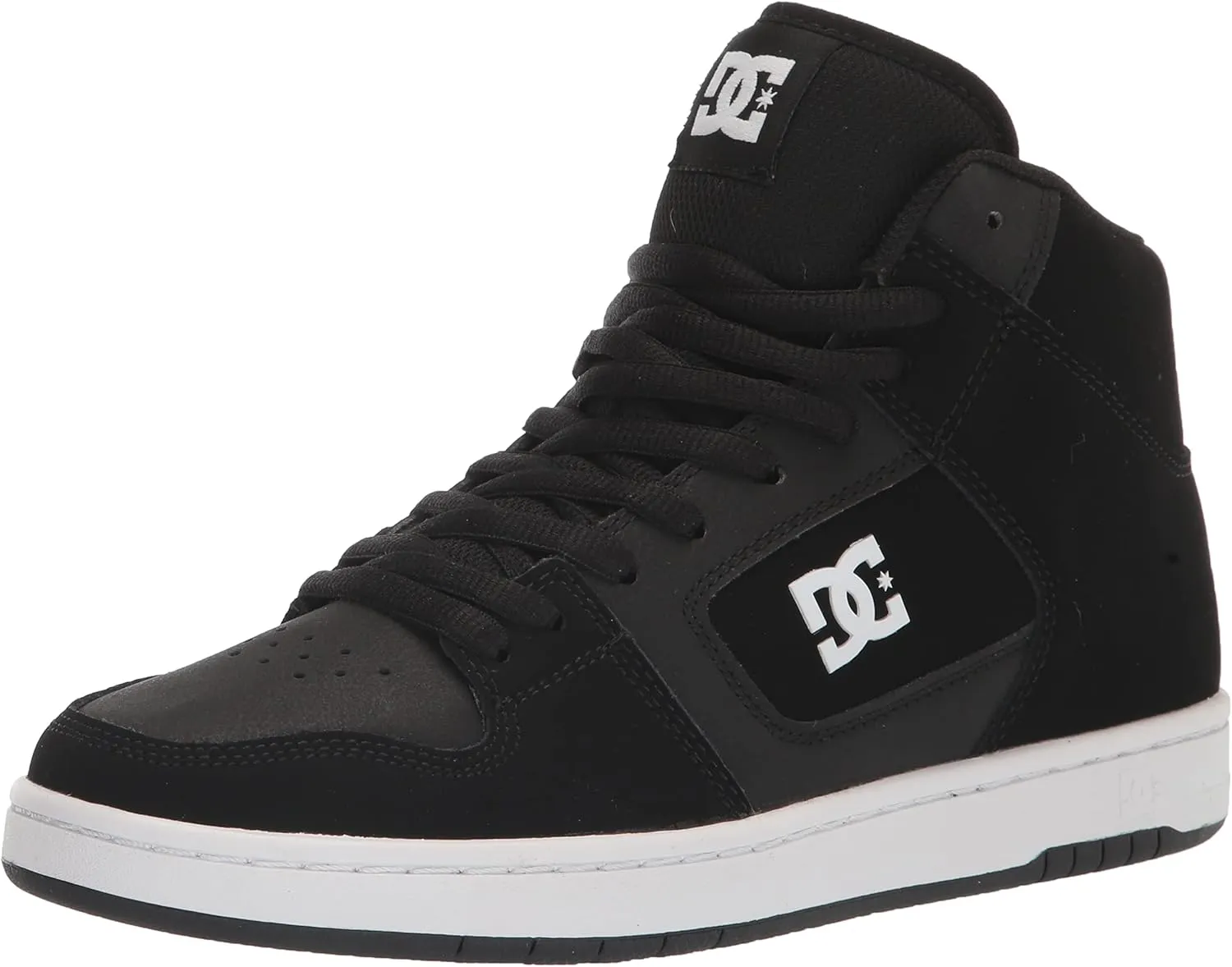 DC Men's Manteca 4 Hi High Top Casual Skate Shoe Sneaker, Black/White, 7.5