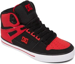 DC mens Pure High-top Wc Skateboard, Skate Shoe, Fiery Red/White/Black, 12 US