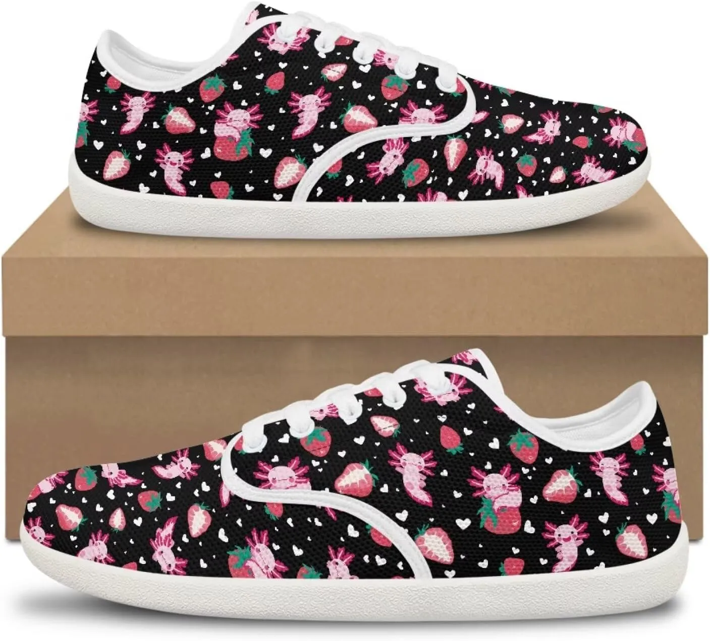 GOSTONG Women's Lace Up Barefoot Shoes Wide Toe Box Cross-Training Shoes Zero Drop Non Slip Casual Sneaker All Day Walking Size 6-13.5