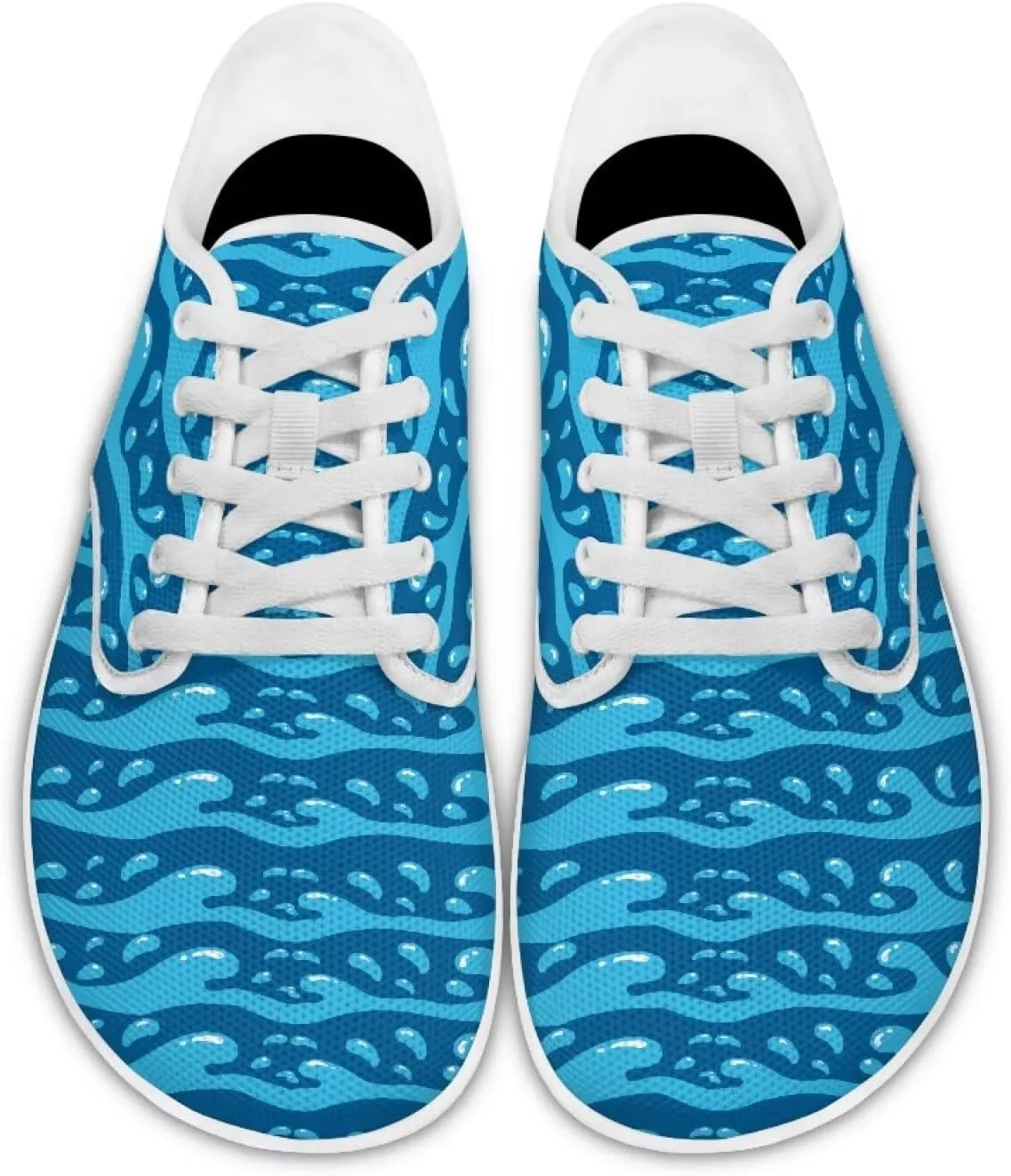 GOSTONG Women's Lace Up Barefoot Shoes Wide Toe Box Cross-Training Shoes Zero Drop Non Slip Casual Sneaker All Day Walking Size 6-13.5