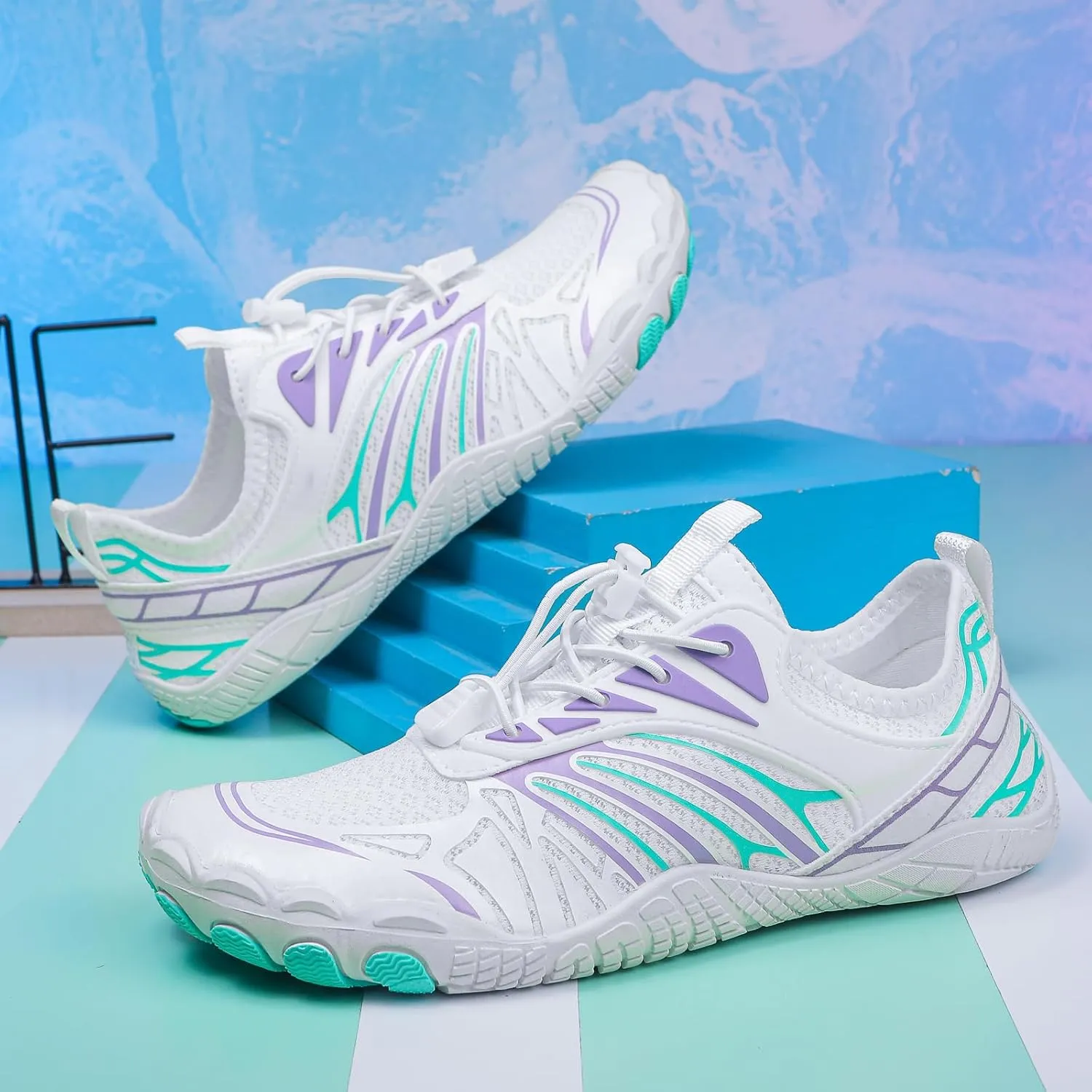 Grounded Footwear Barefoot Shoes Women&Men Hike Shoes Footwear Barefoot Womens Neuropathy Non-Slip Outdoor Hiking Shoe Women Water Wide Toe Box Sneakers，Diabetic Shoe Beach Surf Walk Yoga Walking