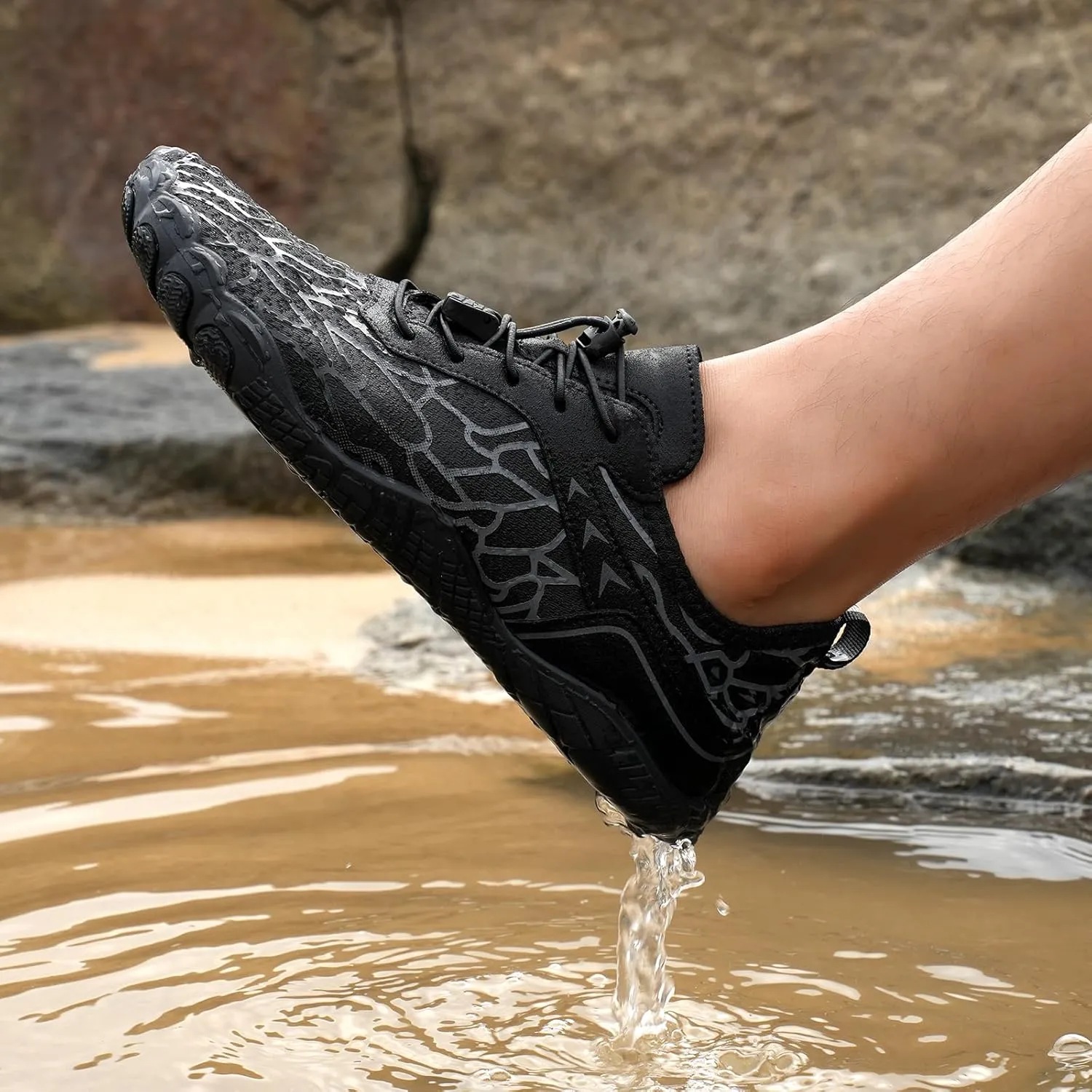 Grounded Footwear Barefoot Shoes Women&Men Neuropathy Hiking Footwear Barefoot Womens Shoes Non-Slip Outdoor Unisex Water Pro Beach Shoe Wide Toe Box Sneakers, Diabetic Shoe, Waterproof, Quick-Dry