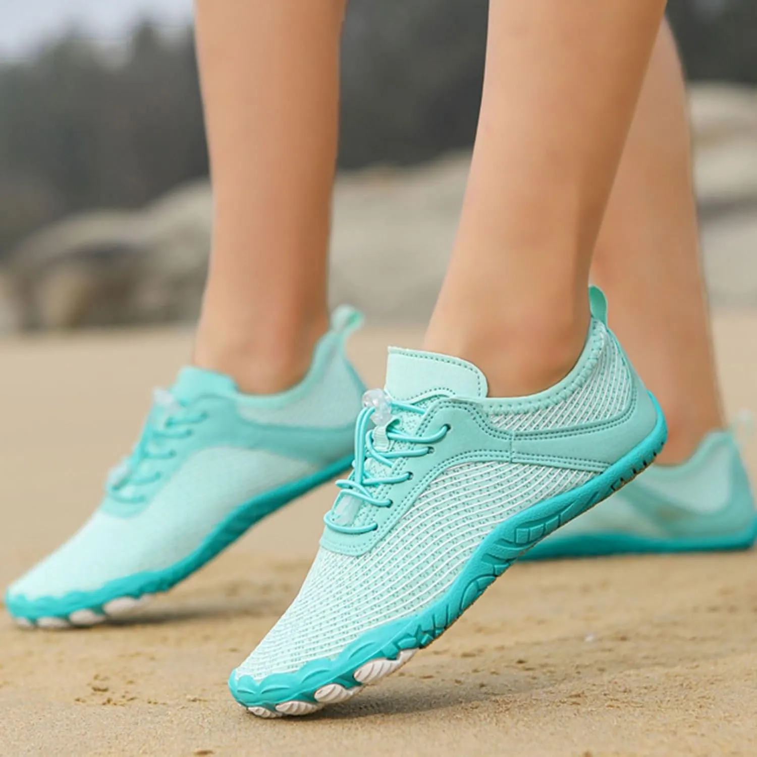 Hike Shoes Footwear Barefoot Womens Lightweight Comfortable Walking Shoes Grounded Footwear for Women Ladies Outdoor Shoe Low Top Running Sneakers Quick Dry Athletic Sneakers