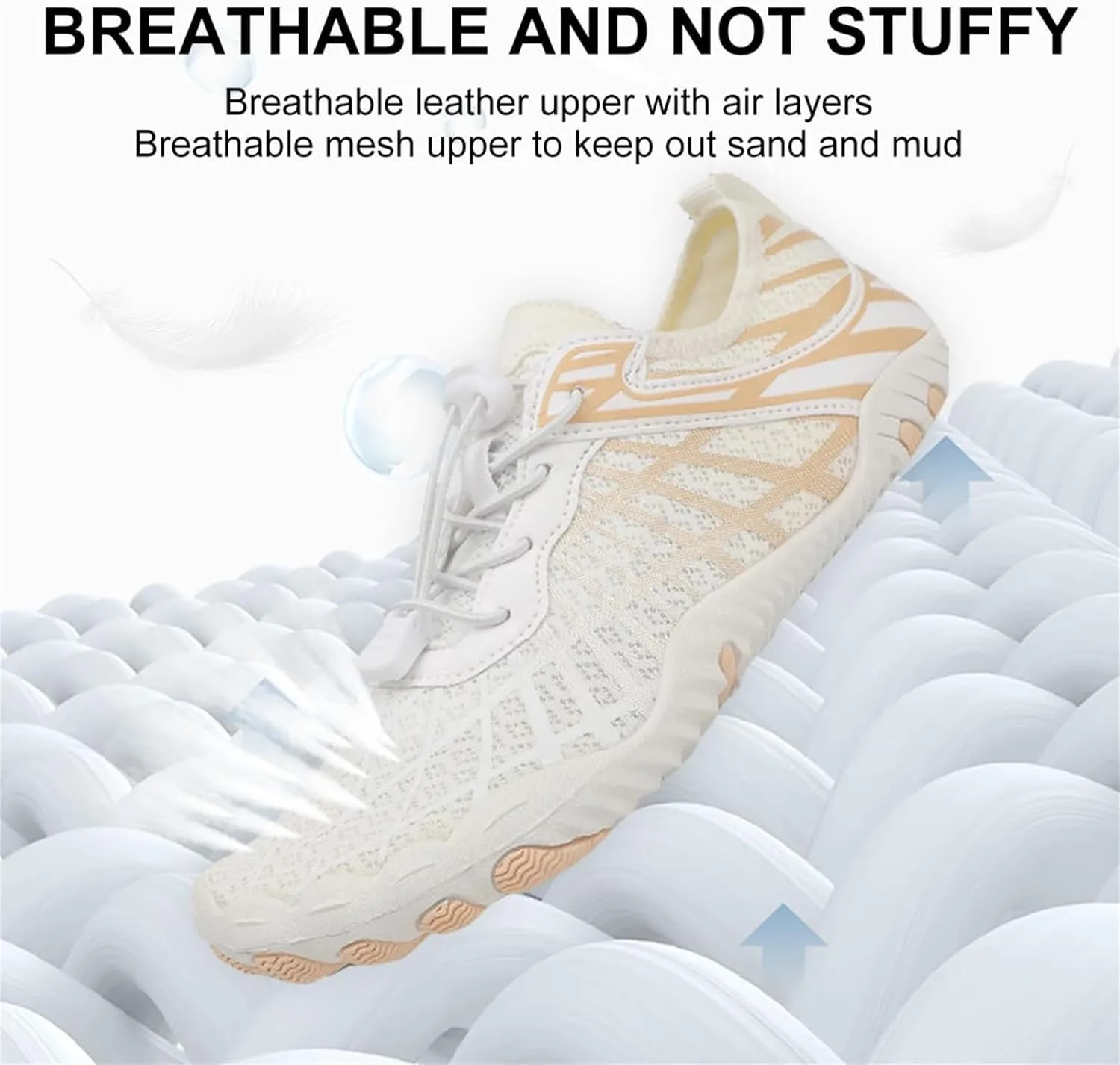 Hiking Footwear Barefoot Shoes Womens Wide Toe Box Sneakers Women Walking Fashion Comfortable Shoes Barefoot Grounded Footwear Zero Drop Lightweight Beach Water Resistant Breathable Running Sneakers
