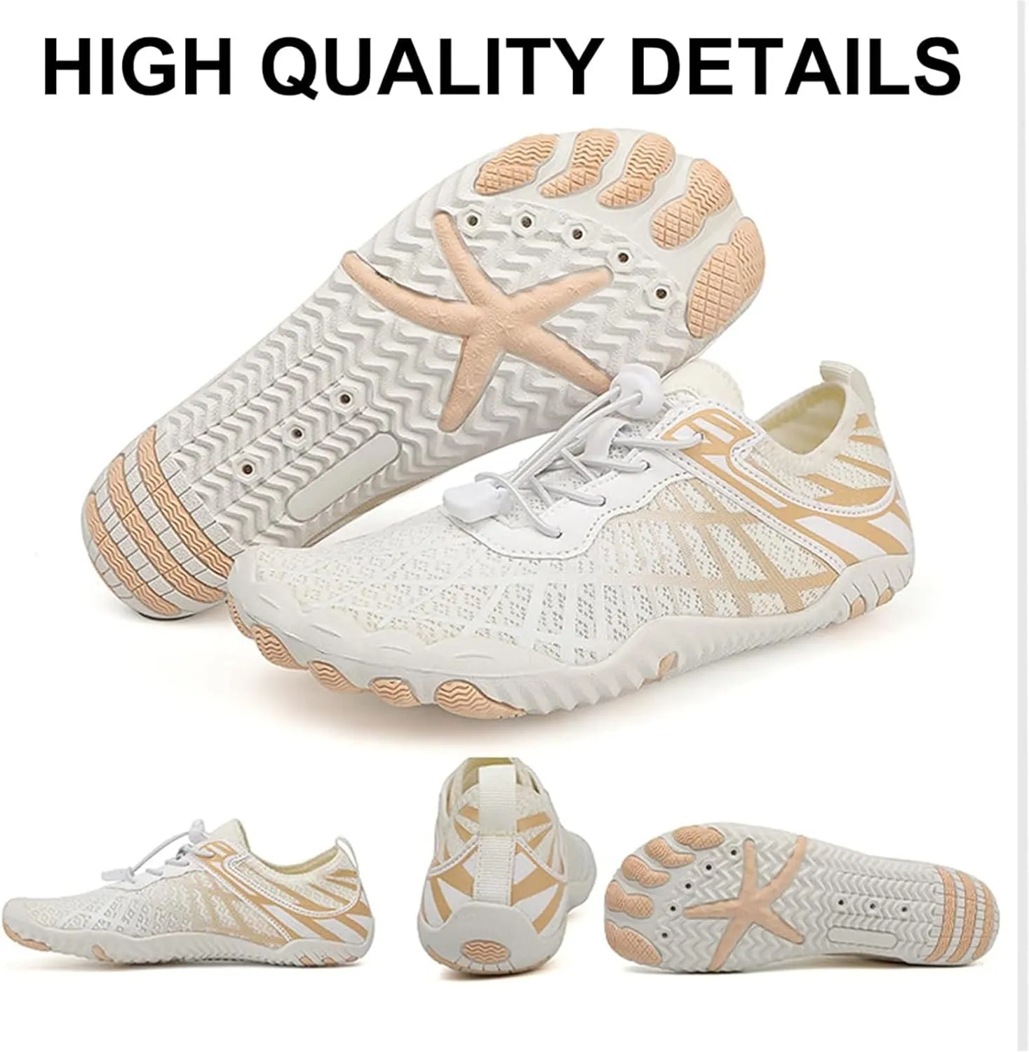 Hiking Footwear Barefoot Shoes Womens Wide Toe Box Sneakers Women Walking Fashion Comfortable Shoes Barefoot Grounded Footwear Zero Drop Lightweight Beach Water Resistant Breathable Running Sneakers