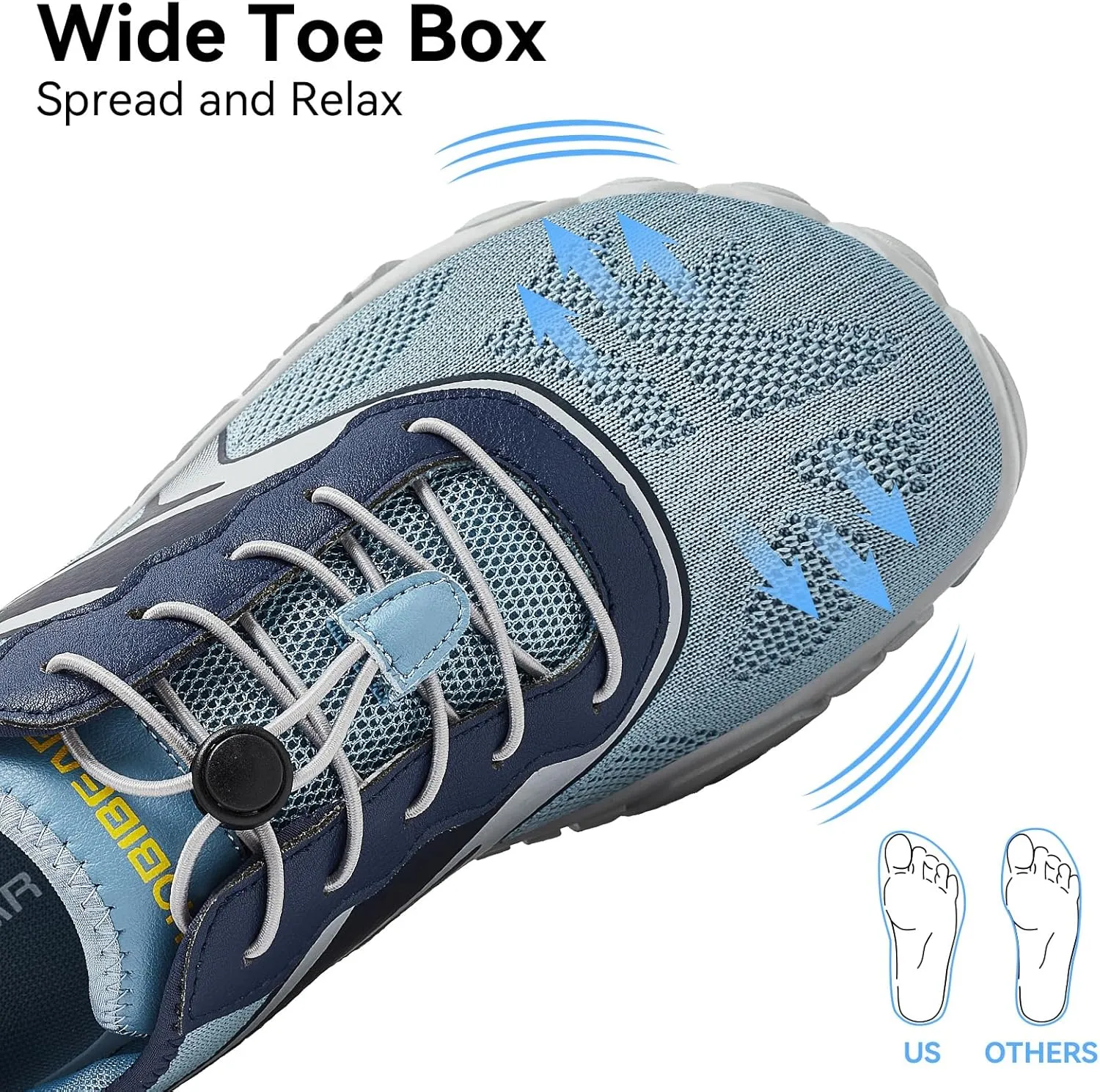 HOBIBEAR Barefoot Shoes for Men Women Wide Toe Box Zero Drop Cross-Training Minimalist Unisex