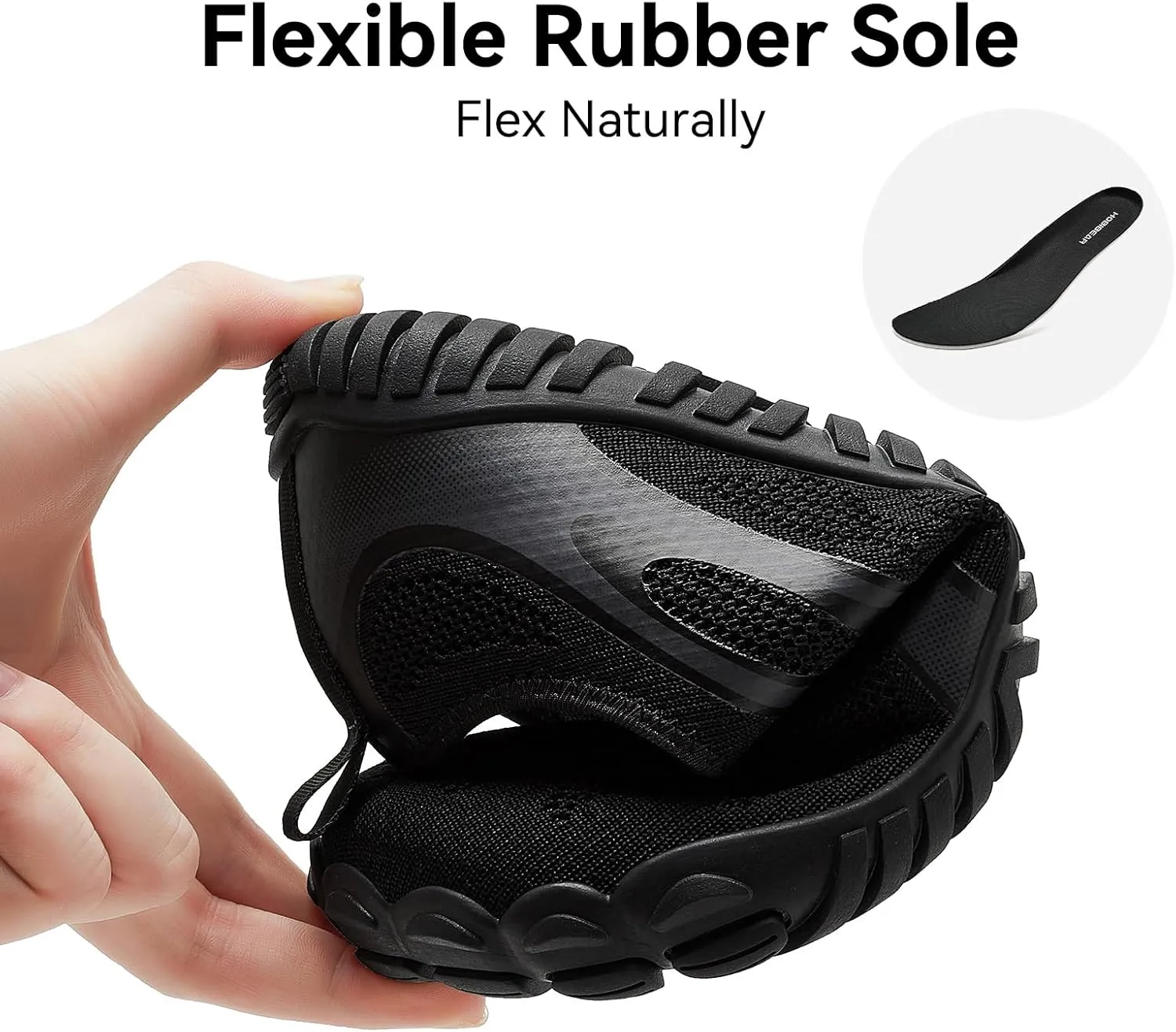 HOBIBEAR Barefoot Shoes for Men Women Wide Toe Box Zero Drop Cross-Training Minimalist Unisex