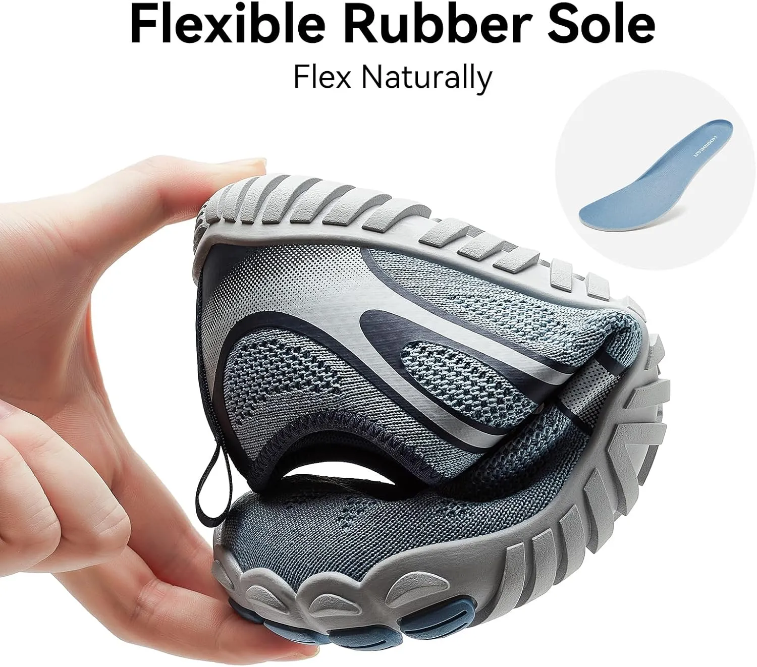 HOBIBEAR Barefoot Shoes for Men Women Wide Toe Box Zero Drop Cross-Training Minimalist Unisex