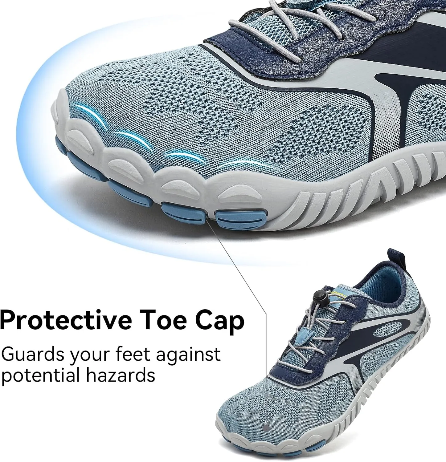 HOBIBEAR Barefoot Shoes for Men Women Wide Toe Box Zero Drop Cross-Training Minimalist Unisex