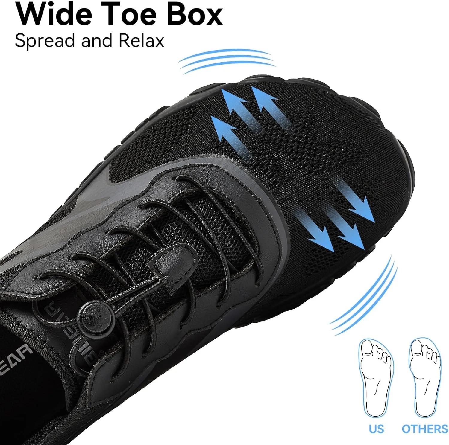 HOBIBEAR Barefoot Shoes for Men Women Wide Toe Box Zero Drop Cross-Training Minimalist Unisex