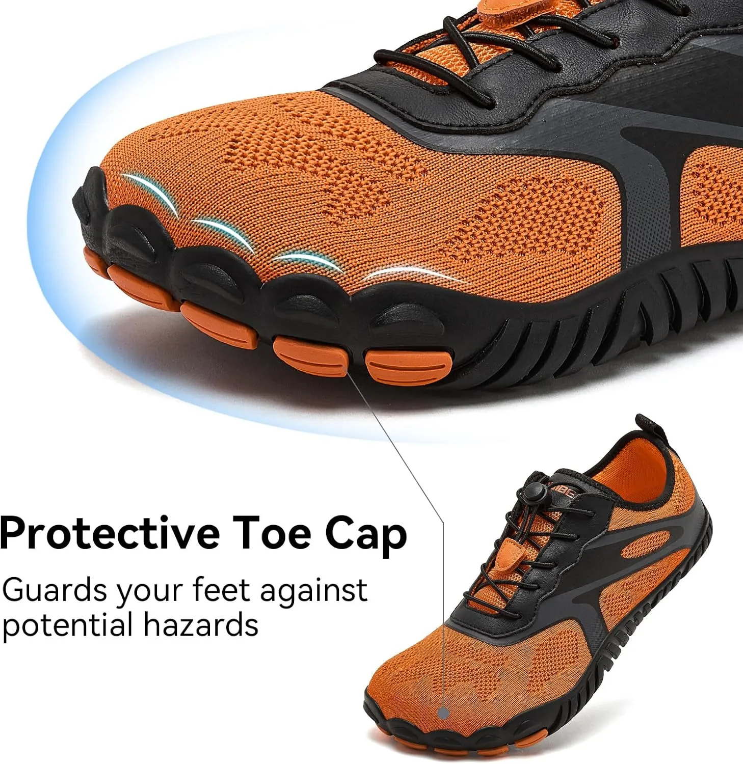HOBIBEAR Barefoot Shoes for Men Women Wide Toe Box Zero Drop Cross-Training Minimalist Unisex