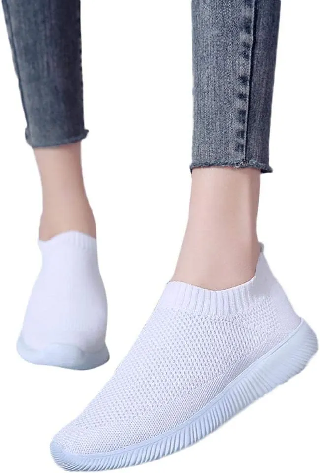Low-Top Slip Ons Women's Fashion Sneakers Casual Womens Running Shoes Casual Casual Shoes Trendy Slip On Sneakers White Tennis Shoe Loafers Dress Shoe
