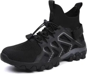 Men Hiking Shoes Mid-Top Hiking Shoes for Outdoor Trailing Trekking Camping Walking