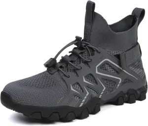 Men Hiking Shoes Mid-Top Hiking Shoes for Outdoor Trailing Trekking Camping Walking