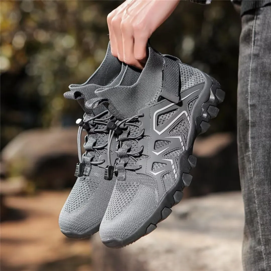 Men Hiking Shoes Mid-Top Hiking Shoes for Outdoor Trailing Trekking Camping Walking