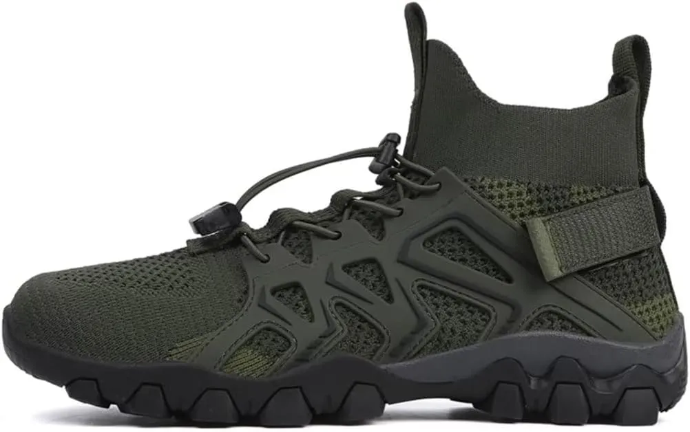 Men Hiking Shoes Mid-Top Hiking Shoes for Outdoor Trailing Trekking Camping Walking