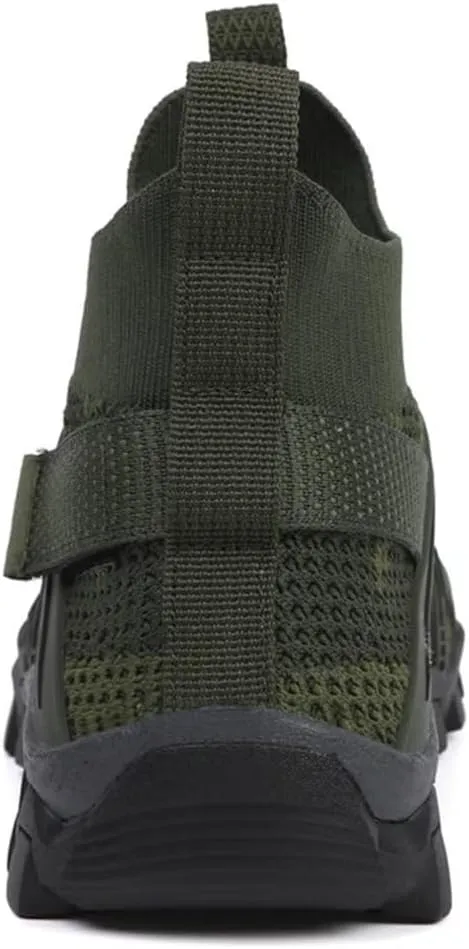 Men Hiking Shoes Mid-Top Hiking Shoes for Outdoor Trailing Trekking Camping Walking