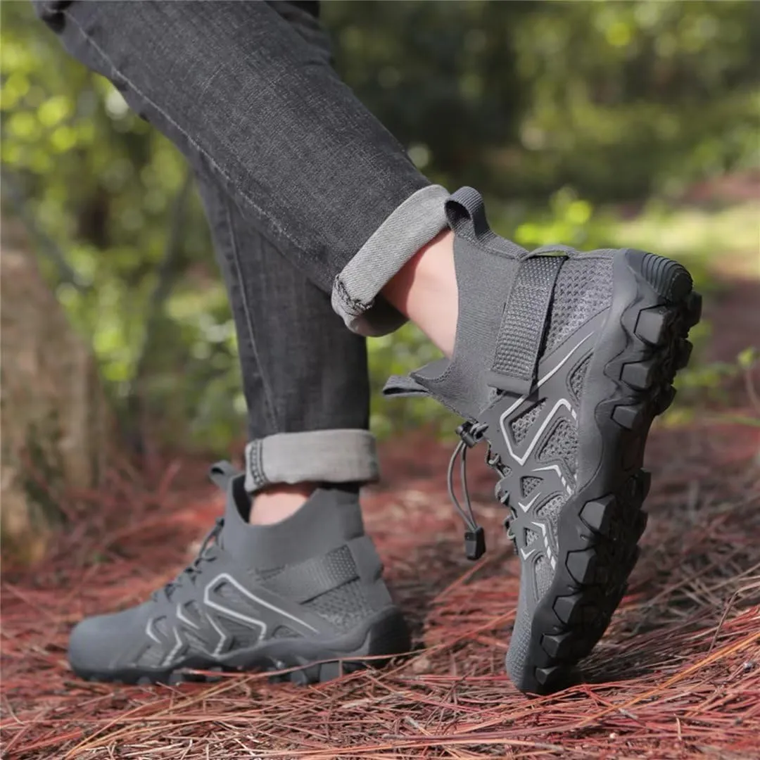 Men Hiking Shoes Mid-Top Hiking Shoes for Outdoor Trailing Trekking Camping Walking