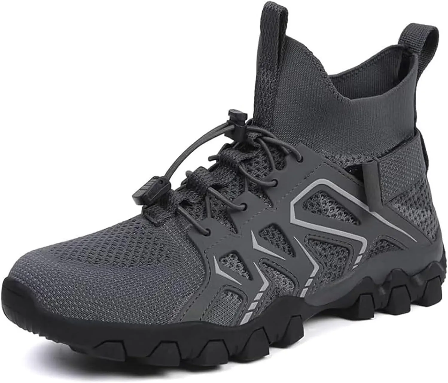 Men Hiking Shoes Mid-Top Hiking Shoes for Outdoor Trailing Trekking Camping Walking