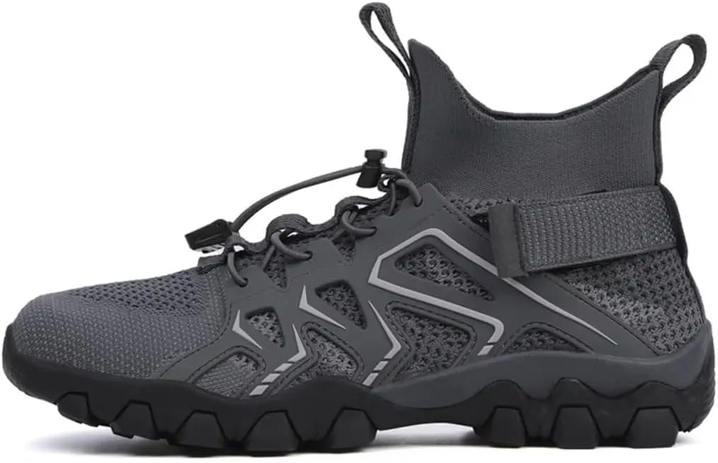 Men Hiking Shoes Mid-Top Hiking Shoes for Outdoor Trailing Trekking Camping Walking