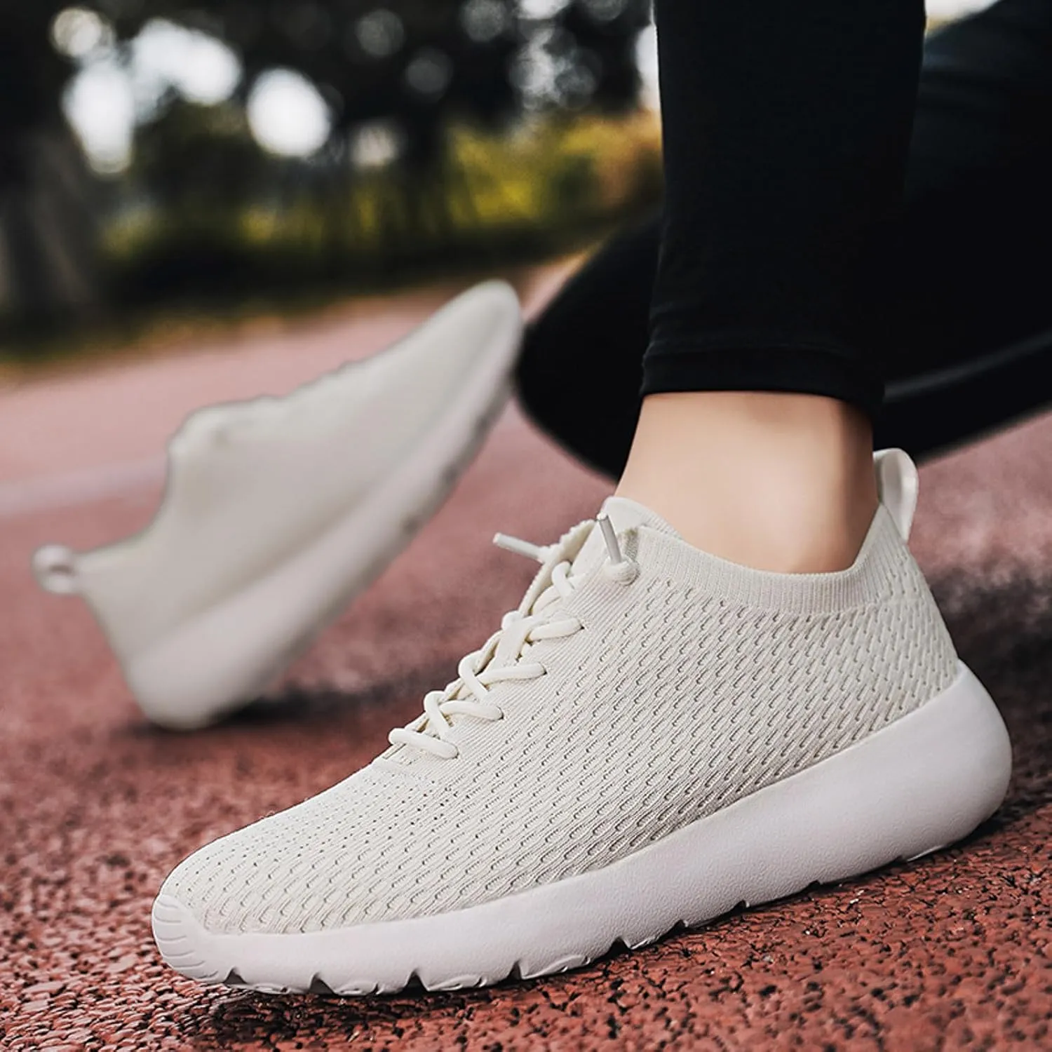 Men's Classic Casual Jogging Sneakers Portable Non Slip Fitness Workout Shoe Men's Sport Breathable Mesh Shoes