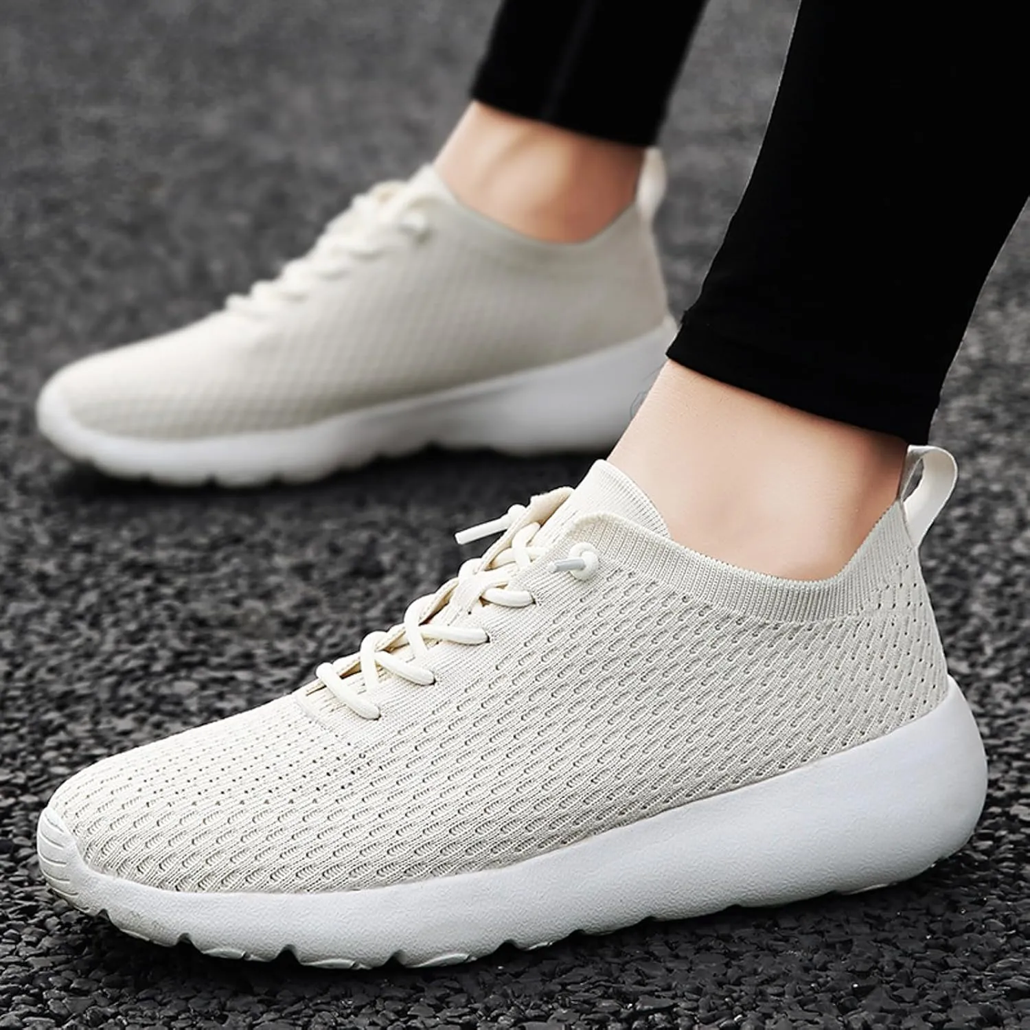 Men's Classic Casual Jogging Sneakers Portable Non Slip Fitness Workout Shoe Men's Sport Breathable Mesh Shoes