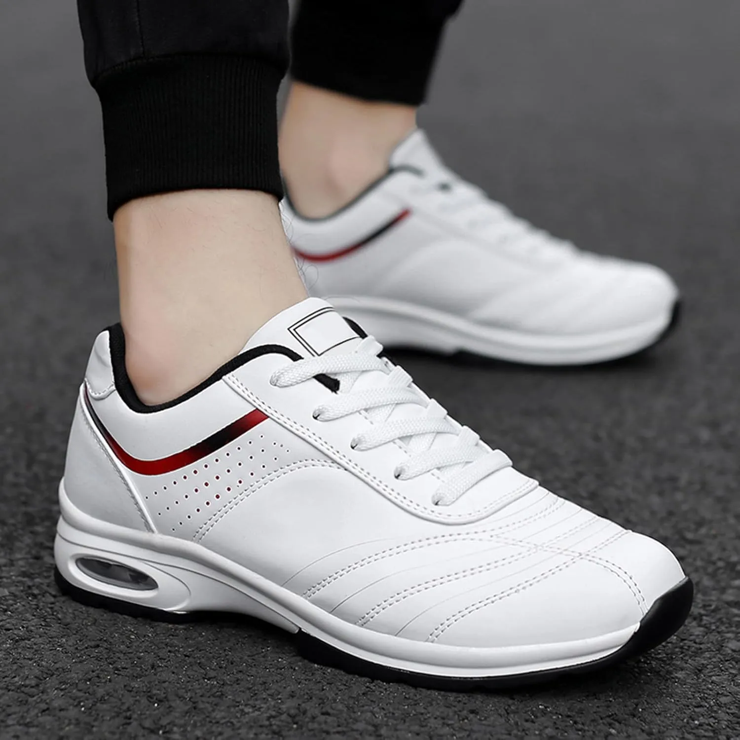 Men's Classic Casual Walking Shoes Breathable and Light Outdoor Comfy Walking Shoe Elastic Fly Woven Mesh Shoes