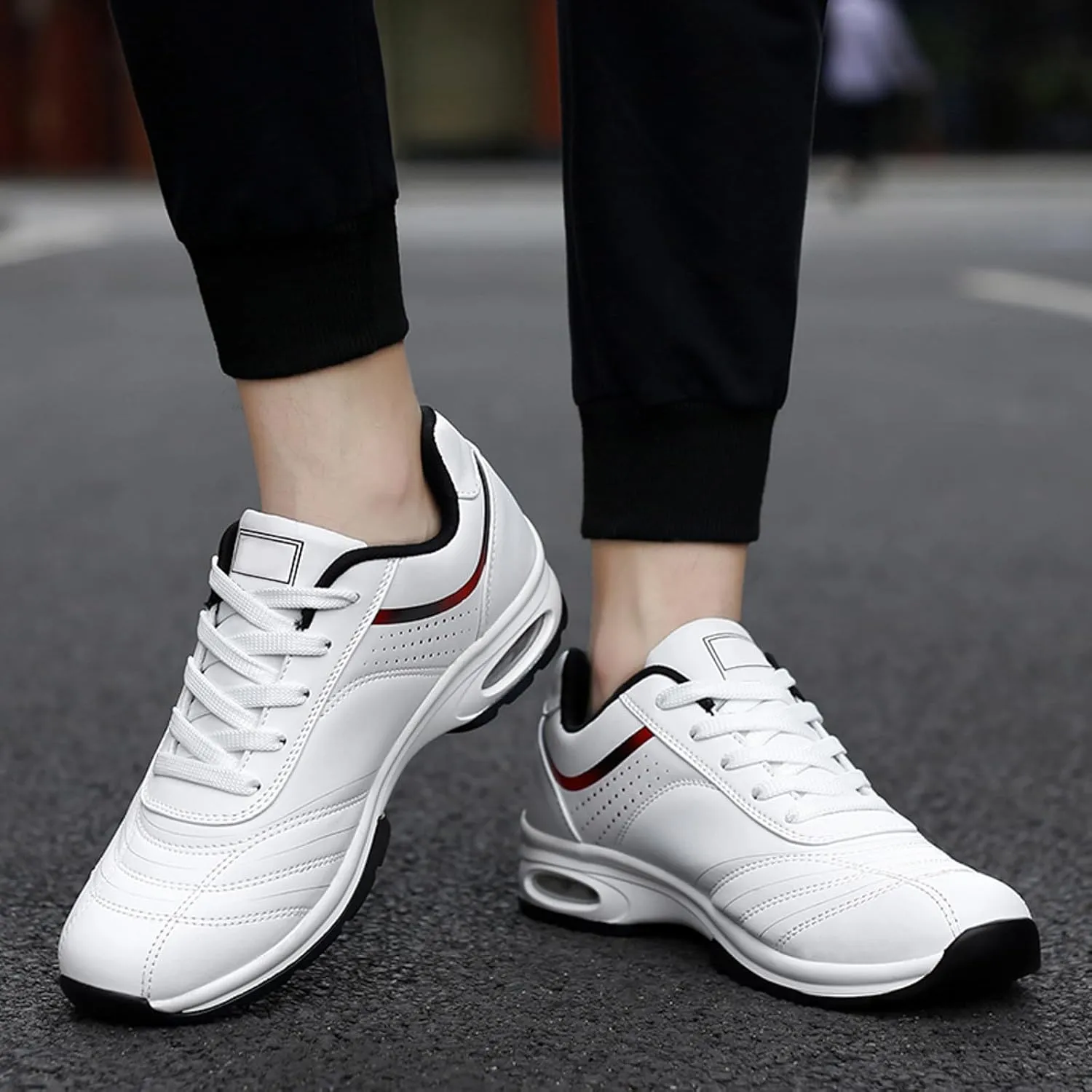 Men's Classic Casual Walking Shoes Breathable and Light Outdoor Comfy Walking Shoe Elastic Fly Woven Mesh Shoes