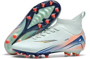 Men's High Top Soccer Shoes AG Long Spikes Men's and Women's High-Top Students Game Sports Training Soccer Cleats Shoes