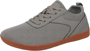 Men's Lace Up Memory Foam Sneakers Comfortable Breathable Stretch Canvas Slip on Sneaker Comfort Jogging Shoes