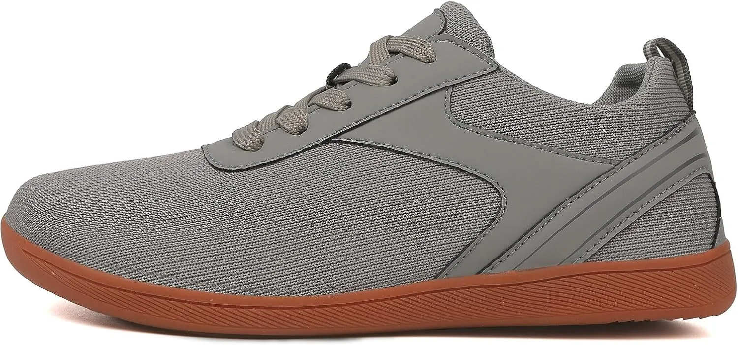 Men's Lace Up Memory Foam Sneakers Comfortable Breathable Stretch Canvas Slip on Sneaker Comfort Jogging Shoes