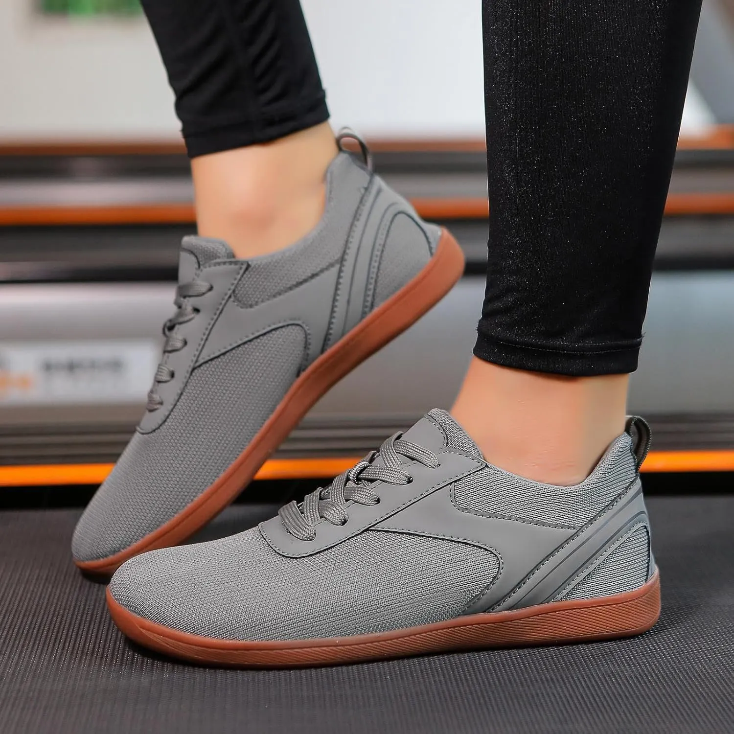 Men's Lace Up Memory Foam Sneakers Comfortable Breathable Stretch Canvas Slip on Sneaker Comfort Jogging Shoes