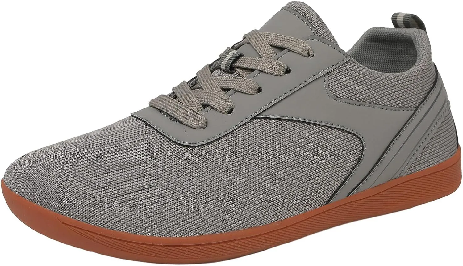 Men's Lace Up Memory Foam Sneakers Comfortable Breathable Stretch Canvas Slip on Sneaker Comfort Jogging Shoes