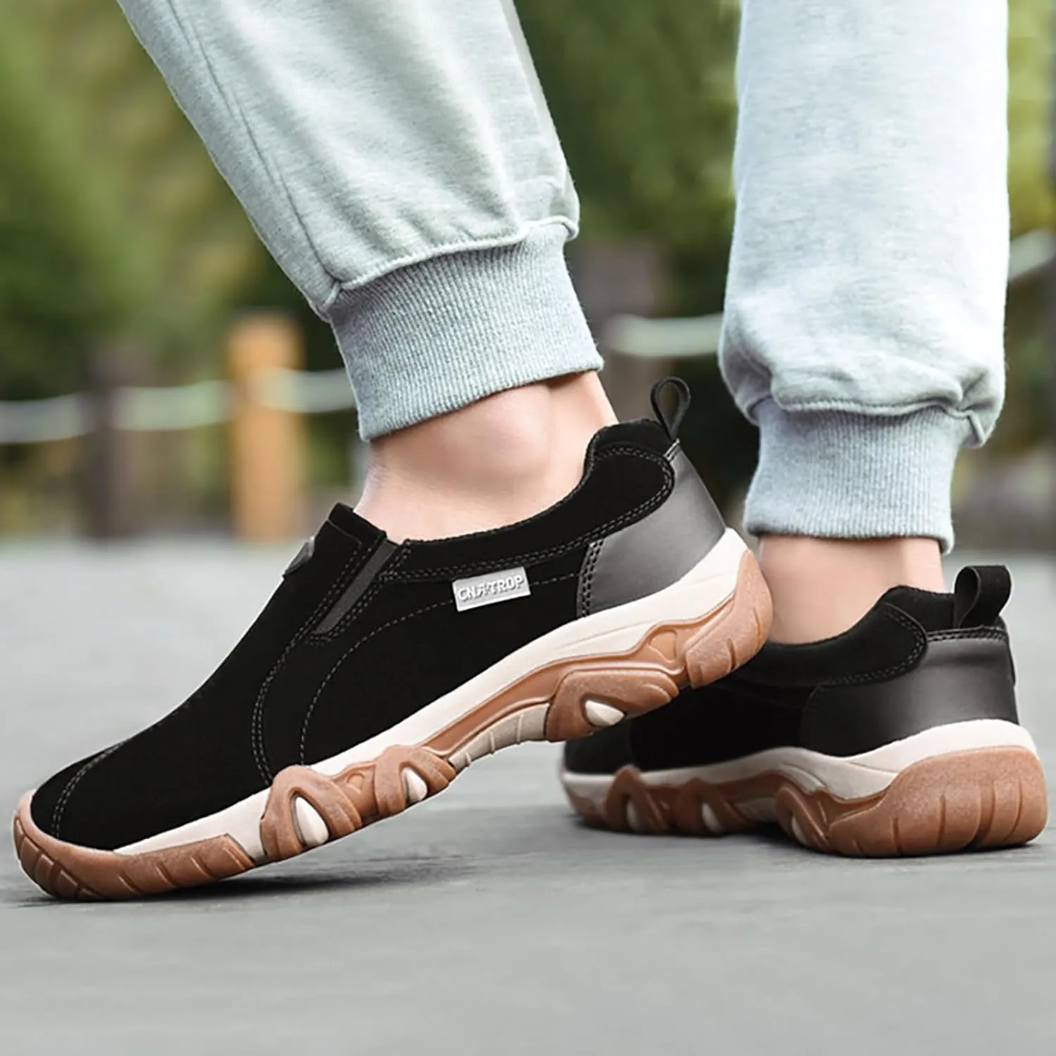 Men's Lightweight Non Slip Barefoot Shoes Breathable Elastic Fly Woven Mesh Sneaker Sport Jogging Walking Shoes