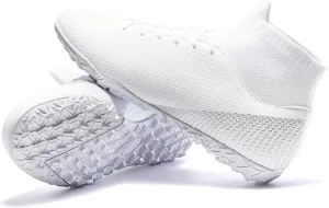 Mens Soccer Shoes Cleats Professional High Top Breathable Training Sneakers