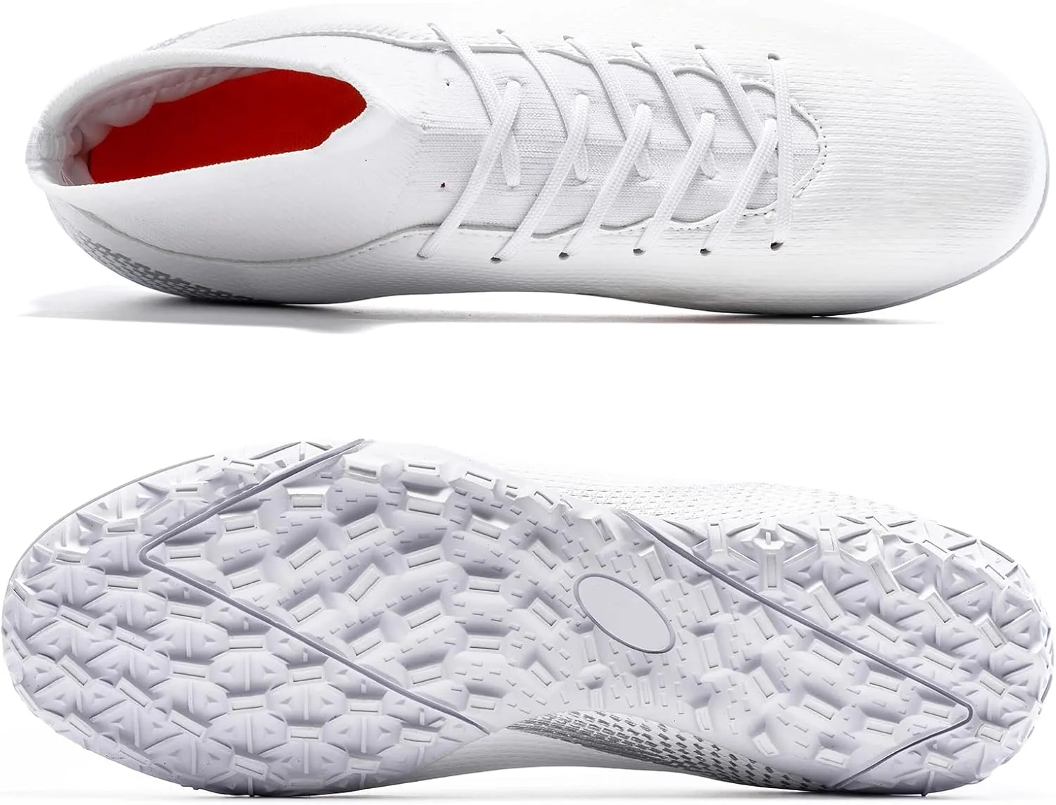 Mens Soccer Shoes Cleats Professional High Top Breathable Training Sneakers