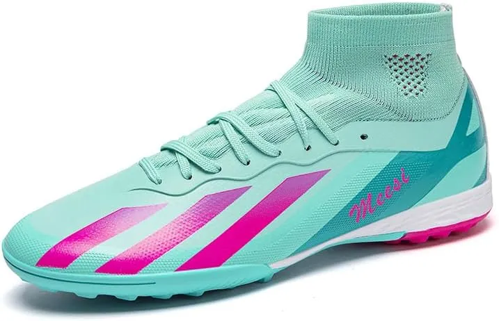 Men's Soccer Shoes Firm Ground Soccer Cleats Professional Low-Top Athletic Football Shoes Indoor Outdoor Futsal Turf Training Sneakers