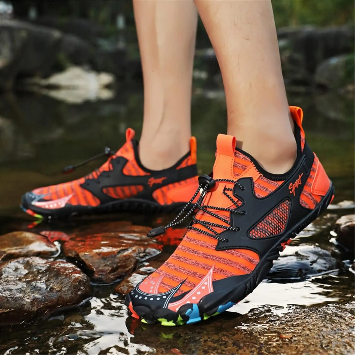 Mens Water Shoes Wide Barefoot Aqua Socks Quick Dry Water Shoes Barefoot Quick Dry Shoes Quick Dry Water Sports Barefoot Shoes for Pool Beach Surf Walking Water Park