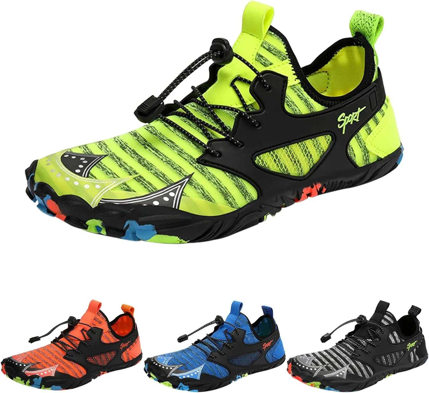 Mens Water Shoes Wide Barefoot Aqua Socks Quick Dry Water Shoes Barefoot Quick Dry Shoes Quick Dry Water Sports Barefoot Shoes for Pool Beach Surf Walking Water Park