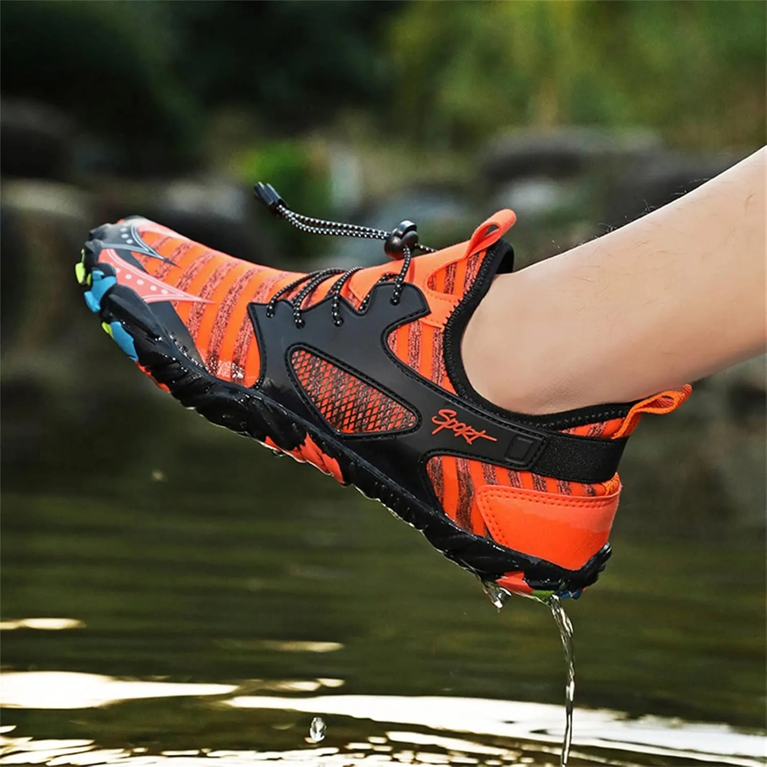 Mens Water Shoes Wide Barefoot Aqua Socks Quick Dry Water Shoes Barefoot Quick Dry Shoes Quick Dry Water Sports Barefoot Shoes for Pool Beach Surf Walking Water Park