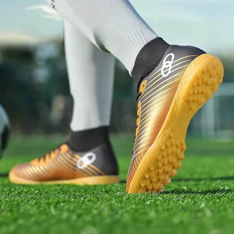 Men's Womens Athletic Soccer Cleats Breathable Futsal Cleats Outdoor Indoor Professional Training Soccer Shoes for Youth