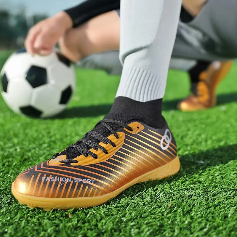 Men's Womens Athletic Soccer Cleats Breathable Futsal Cleats Outdoor Indoor Professional Training Soccer Shoes for Youth