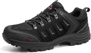 NORTIV 8 Men's Waterproof Hiking Shoes Leather Low-Top Hiking Shoes for Outdoor Trailing Trekking Camping Walking Quest